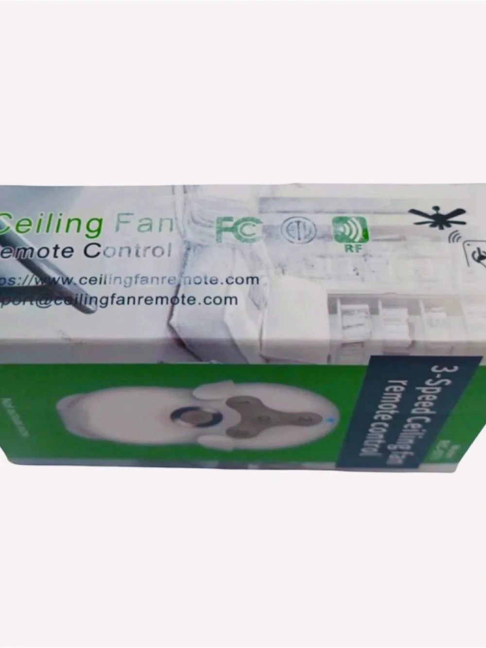 New Model RC-5T1 3-Speed Ceiling Fan Remote Control & Light Dimmer Replacement